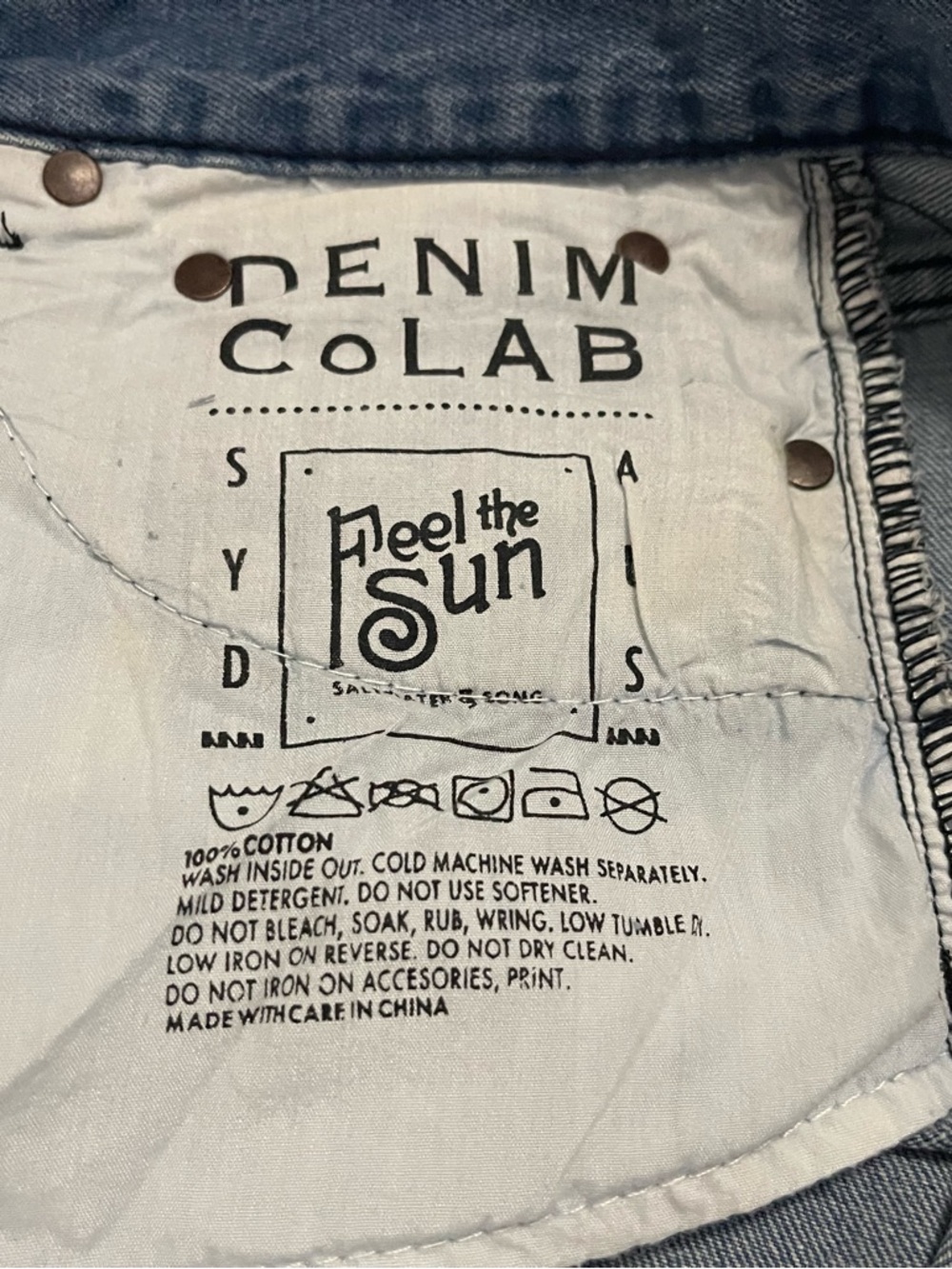Denim CoLab Shorts - Picture 5 of 7